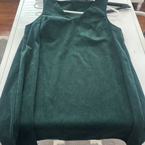 Dark Green Sleeveless dress
